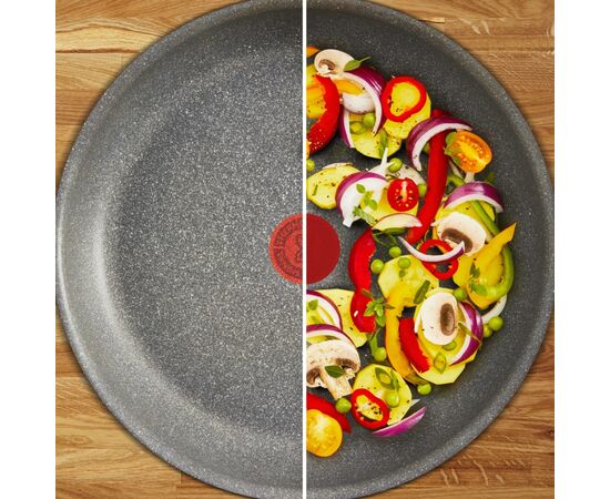 Сковорода Tefal Hard Stone 20 см, алюміній, бакеліт, сірий (D4560253), зображення 6