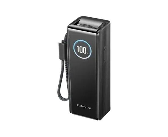 Батарея универсальная EcoFlow RAPID Power Bank 25000mAh with cables black (EF-RAPID25K100W-B-EU) Батарея универсальная EcoFlow RAPID Power Bank 25000mAh with cables black (EF-RAPID25K100W-B-EU)