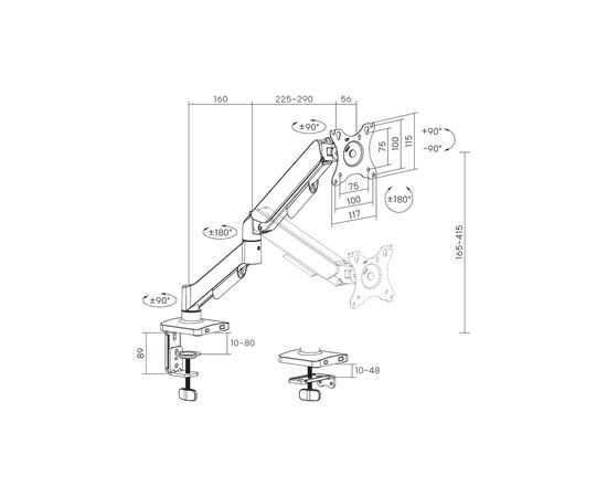 Кронштейн OfficePro MA500B, изображение 5 Кронштейн OfficePro MA500B, изображение 5