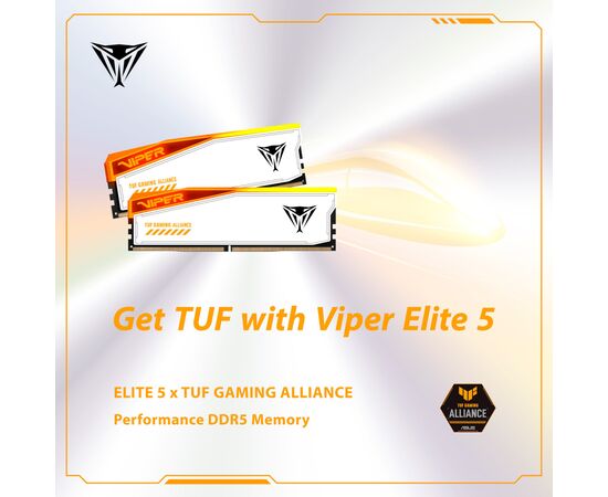 Модуль памяти для компьютера DDR5 32GB (2x16GB) 6600 MHz Viper Elite 5 RGB Patriot (PVER532G66C34KT), изображение 6 Модуль памяти для компьютера DDR5 32GB (2x16GB) 6600 MHz Viper Elite 5 RGB Patriot (PVER532G66C34KT), изображение 6