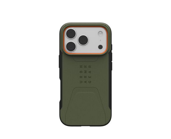 Чохол до мобільного телефона UAG iPhone 17 Pro Civilian MagSafe Olive/Orange (114545117297)