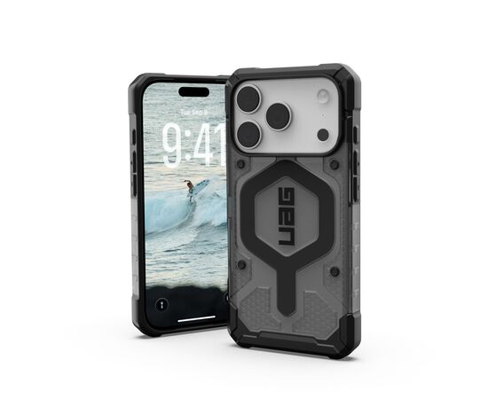 Чехол для мобильного телефона UAG iPhone 17 Pro Pathfinder Clear MagSafe Ash/Black (114551113140), изображение 5