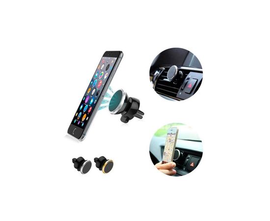 Універсальний автотримач Extradigital Magnetic Holder Black/Silver (CRM4114), зображення 7 Універсальний автотримач Extradigital Magnetic Holder Black/Silver (CRM4114), зображення 7