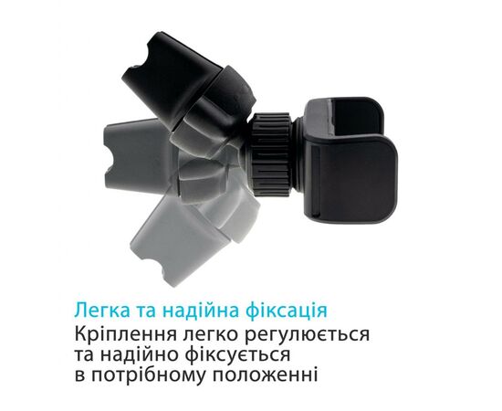 Універсальний автотримач Grand-X Mounting on the Deflector (MT-08), зображення 5 Універсальний автотримач Grand-X Mounting on the Deflector (MT-08), зображення 5