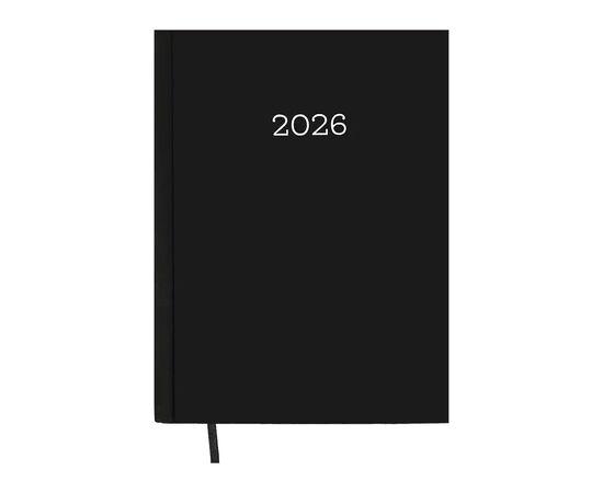 Еженедельник Buromax датированный 2026 MONOCHROME A5 черный (BM.2160-01)