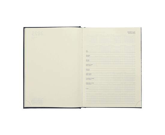 Еженедельник Buromax датированный 2026 VERTICAL, А5 синий (BM.2110-02), изображение 5 Еженедельник Buromax датированный 2026 VERTICAL, А5 синий (BM.2110-02), изображение 5