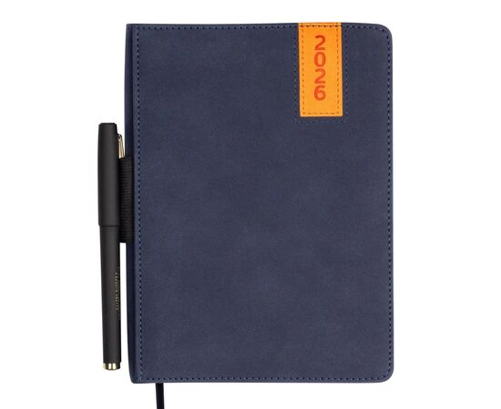 Еженедельник Buromax датированный 2026 ENIGMA, А5 синий (BM.2115-02), изображение 3 Еженедельник Buromax датированный 2026 ENIGMA, А5 синий (BM.2115-02), изображение 3