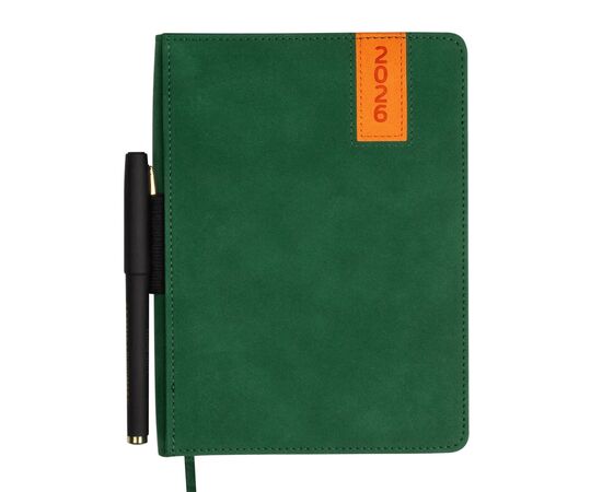 Еженедельник Buromax датированный 2026 ENIGMA, А5 зеленый (BM.2115-04), изображение 3 Еженедельник Buromax датированный 2026 ENIGMA, А5 зеленый (BM.2115-04), изображение 3