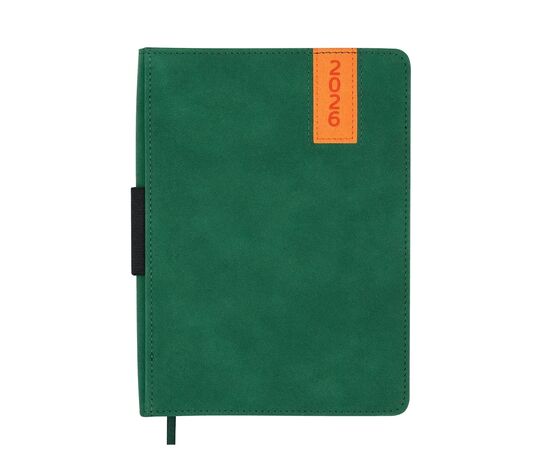 Еженедельник Buromax датированный 2026 ENIGMA, А5 зеленый (BM.2115-04) Еженедельник Buromax датированный 2026 ENIGMA, А5 зеленый (BM.2115-04)