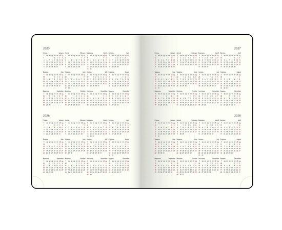 Еженедельник Buromax датированный 2026 ENIGMA, А5 черный (BM.2115-09), изображение 6 Еженедельник Buromax датированный 2026 ENIGMA, А5 черный (BM.2115-09), изображение 6