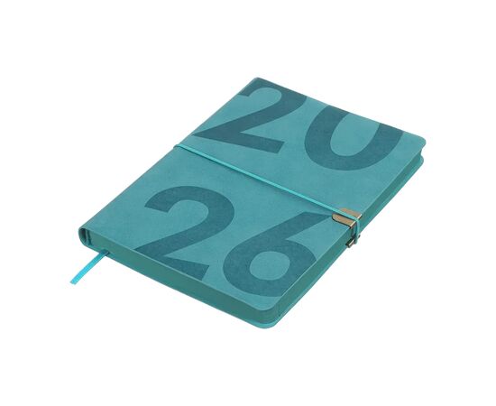 Еженедельник Buromax датированный 2026 BEST, А5 бирюзовый (BM.2126-06), изображение 2 Еженедельник Buromax датированный 2026 BEST, А5 бирюзовый (BM.2126-06), изображение 2
