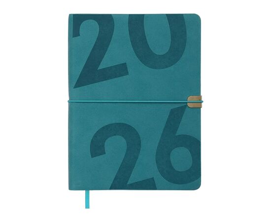 Еженедельник Buromax датированный 2026 BEST, А5 бирюзовый (BM.2126-06) Еженедельник Buromax датированный 2026 BEST, А5 бирюзовый (BM.2126-06)