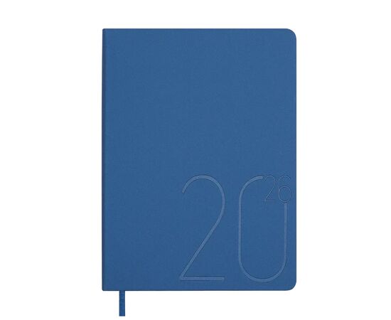 Еженедельник Buromax датированный 2026 STEEL, А5 темно-синий (BM.2127-03) Еженедельник Buromax датированный 2026 STEEL, А5 темно-синий (BM.2127-03)