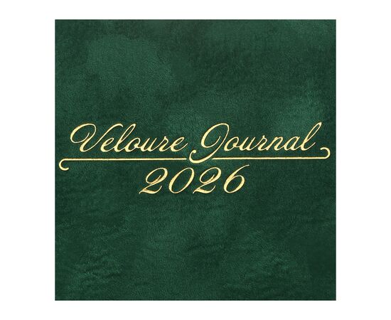 Еженедельник Buromax датированный 2026 VELOUR, А5 зеленый (BM.2134-04), изображение 5
