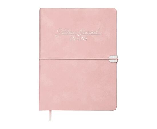 Еженедельник Buromax датированный 2026 VELOUR, А5 розовый (BM.2134-10) Еженедельник Buromax датированный 2026 VELOUR, А5 розовый (BM.2134-10)