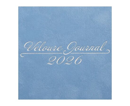 Еженедельник Buromax датированный 2026 VELOUR, А5 голубой (BM.2134-14), изображение 4