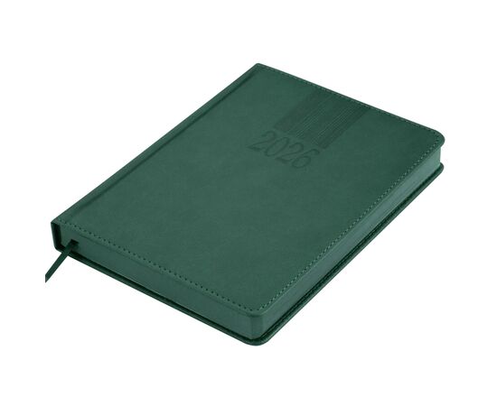 Еженедельник Buromax датированный 2026 CODE, А5 зеленый (BM.2142-04), изображение 2