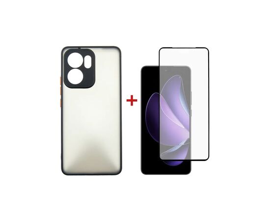 Чехол для мобильного телефона Dengos Oppo Reno 13F 4G Case Matte + 2 Glass (Black) (DG-CTG2P-21) Чехол для мобильного телефона Dengos Oppo Reno 13F 4G Case Matte + 2 Glass (Black) (DG-CTG2P-21)