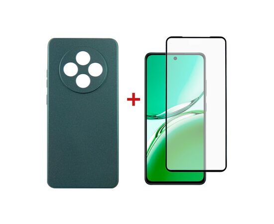 Чехол для мобильного телефона Dengos Oppo Reno12 F 4G Case Soft + Glass (Green) (DG-KM-156) Чехол для мобильного телефона Dengos Oppo Reno12 F 4G Case Soft + Glass (Green) (DG-KM-156)