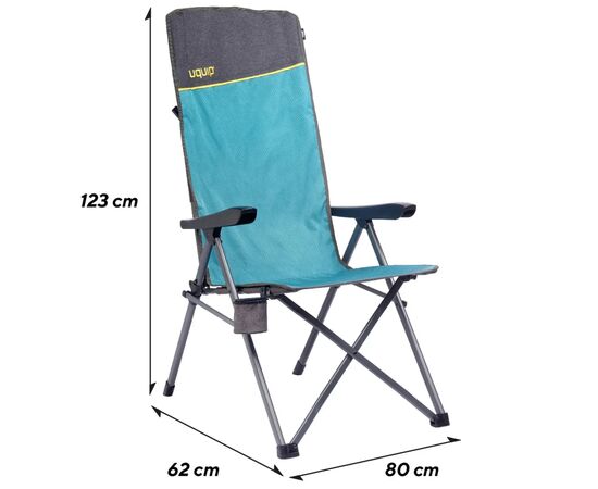 Кресло складное Uquip Justy XL Blue/Grey (244037) (DAS303232), изображение 6 Кресло складное Uquip Justy XL Blue/Grey (244037) (DAS303232), изображение 6