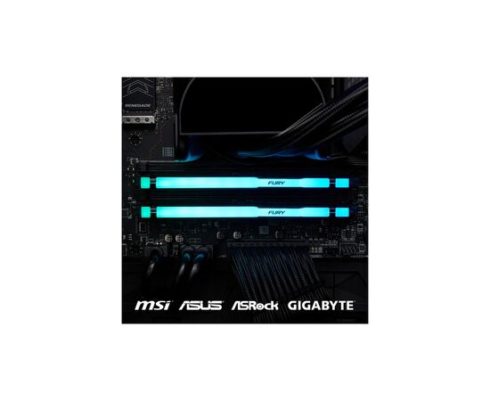 Модуль памяти для компьютера DDR5 128GB (2x64GB) 5600 MHz Beast RGB Kingston Fury (ex.HyperX) (KF556C40BBAK2-128), изображение 9 Модуль памяти для компьютера DDR5 128GB (2x64GB) 5600 MHz Beast RGB Kingston Fury (ex.HyperX) (KF556C40BBAK2-128), изображение 9
