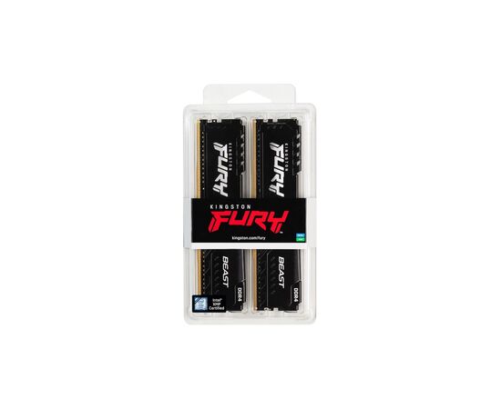 Модуль памяти для компьютера DDR4 32GB (2x16GB) 3200 MHz Beast Black Kingston Fury (ex.HyperX) (KF432C16BB1K2/32WP), изображение 6 Модуль памяти для компьютера DDR4 32GB (2x16GB) 3200 MHz Beast Black Kingston Fury (ex.HyperX) (KF432C16BB1K2/32WP), изображение 6