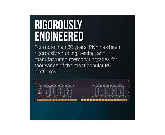 Модуль памяти для компьютера DDR4 16GB 3200 MHz PNY (MD16GSD43200-SI), изображение 8 Модуль памяти для компьютера DDR4 16GB 3200 MHz PNY (MD16GSD43200-SI), изображение 8