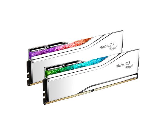 Модуль памяти для компьютера DDR5 32GB (2x16GB) 6400 MHz Trident Z5 Royal Silver G.Skill (F5-6400J3239G16GX2-TR5S), изображение 3 Модуль памяти для компьютера DDR5 32GB (2x16GB) 6400 MHz Trident Z5 Royal Silver G.Skill (F5-6400J3239G16GX2-TR5S), изображение 3