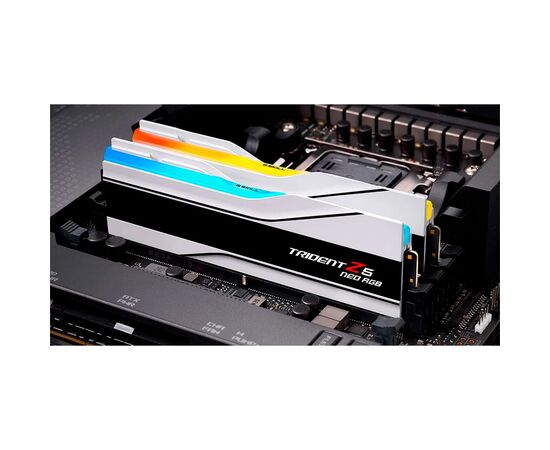 Модуль памяти для компьютера DDR5 48GB (2x24GB) 6400 MHz Trident Z5 Neo RGB Matte White G.Skill (F5-6400J3239F24GX2-TZ5NRW), изображение 6 Модуль памяти для компьютера DDR5 48GB (2x24GB) 6400 MHz Trident Z5 Neo RGB Matte White G.Skill (F5-6400J3239F24GX2-TZ5NRW), изображение 6