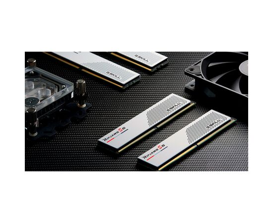 Модуль памяти для компьютера DDR5 64GB (2x32GB) 6000 MHz Ripjaws S5 Matte White G.Skill (F5-6000J2836G32GX2-RS5W), изображение 3 Модуль памяти для компьютера DDR5 64GB (2x32GB) 6000 MHz Ripjaws S5 Matte White G.Skill (F5-6000J2836G32GX2-RS5W), изображение 3