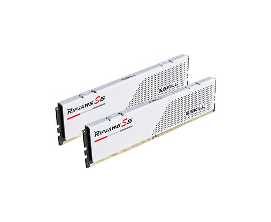 Модуль памяти для компьютера DDR5 64GB (2x32GB) 6000 MHz Ripjaws S5 Matte White G.Skill (F5-6000J2836G32GX2-RS5W)