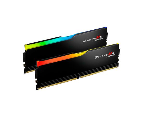Модуль памяти для компьютера DDR5 96GB (2x48GB) 6000 MHz Ripjaws M5 Neo RGB Matte Black G.Skill (F5-6000J3036F48GX2-RM5NRK), изображение 2 Модуль памяти для компьютера DDR5 96GB (2x48GB) 6000 MHz Ripjaws M5 Neo RGB Matte Black G.Skill (F5-6000J3036F48GX2-RM5NRK), изображение 2