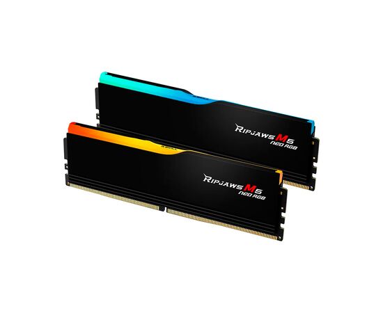 Модуль памяти для компьютера DDR5 96GB (2x48GB) 6000 MHz Ripjaws M5 Neo RGB Matte Black G.Skill (F5-6000J3036F48GX2-RM5NRK), изображение 3 Модуль памяти для компьютера DDR5 96GB (2x48GB) 6000 MHz Ripjaws M5 Neo RGB Matte Black G.Skill (F5-6000J3036F48GX2-RM5NRK), изображение 3