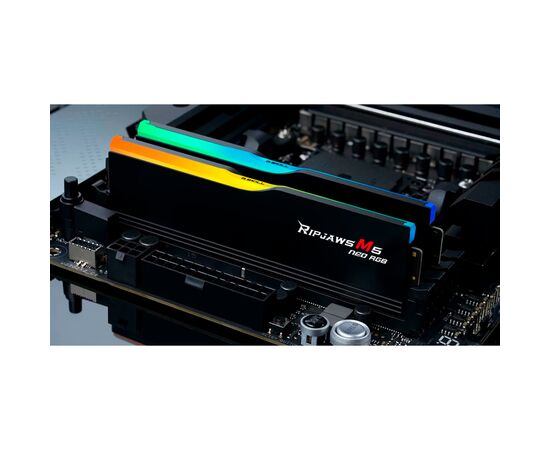 Модуль памяти для компьютера DDR5 96GB (2x48GB) 6000 MHz Ripjaws M5 Neo RGB Matte Black G.Skill (F5-6000J3036F48GX2-RM5NRK), изображение 5 Модуль памяти для компьютера DDR5 96GB (2x48GB) 6000 MHz Ripjaws M5 Neo RGB Matte Black G.Skill (F5-6000J3036F48GX2-RM5NRK), изображение 5
