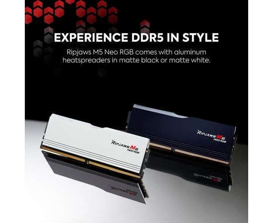 Модуль памяти для компьютера DDR5 32GB (2x16GB) 6000 MHz Trident Z5 Neo RGB Black G.Skill (F5-6000J2836G16GX2-TZ5NR), изображение 5 Модуль памяти для компьютера DDR5 32GB (2x16GB) 6000 MHz Trident Z5 Neo RGB Black G.Skill (F5-6000J2836G16GX2-TZ5NR), изображение 5