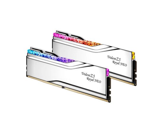 Модуль памяти для компьютера DDR5 32GB (2x16GB) 6000 MHz Trident Z5 Royal Silver G.Skill (F5-6000J2836G16GX2-TR5S), изображение 3 Модуль памяти для компьютера DDR5 32GB (2x16GB) 6000 MHz Trident Z5 Royal Silver G.Skill (F5-6000J2836G16GX2-TR5S), изображение 3