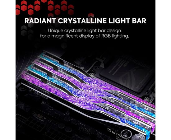 Модуль памяти для компьютера DDR5 32GB (2x16GB) 6000 MHz Trident Z5 Royal Silver G.Skill (F5-6000J2836G16GX2-TR5S), изображение 5 Модуль памяти для компьютера DDR5 32GB (2x16GB) 6000 MHz Trident Z5 Royal Silver G.Skill (F5-6000J2836G16GX2-TR5S), изображение 5