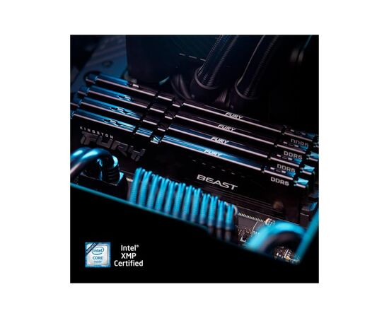 Модуль памяти для компьютера DDR5 64GB (2x32GB) 5600 MHz Fury Beast Black Kingston Fury (ex.HyperX) (KF556C36BBE2K2-64), изображение 10 Модуль памяти для компьютера DDR5 64GB (2x32GB) 5600 MHz Fury Beast Black Kingston Fury (ex.HyperX) (KF556C36BBE2K2-64), изображение 10