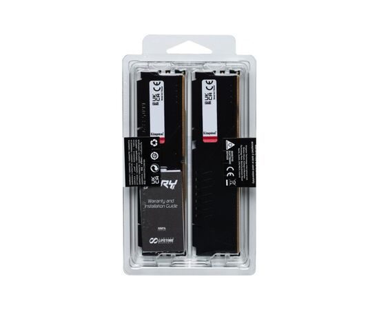 Модуль памяти для компьютера DDR5 64GB (2x32GB) 5600 MHz Fury Beast Black Kingston Fury (ex.HyperX) (KF556C36BBE2K2-64), изображение 7 Модуль памяти для компьютера DDR5 64GB (2x32GB) 5600 MHz Fury Beast Black Kingston Fury (ex.HyperX) (KF556C36BBE2K2-64), изображение 7