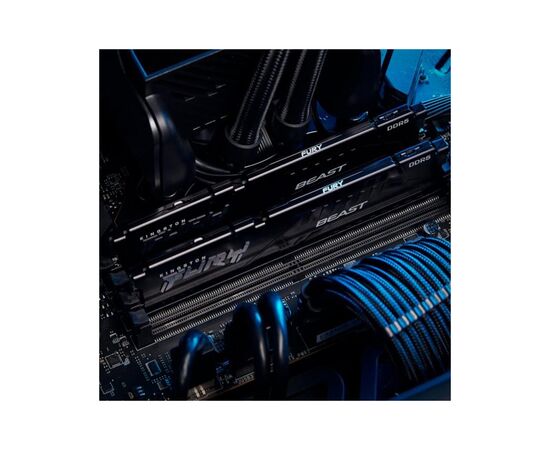Модуль памяти для компьютера DDR5 64GB (2x32GB) 5600 MHz Fury Beast Black Kingston Fury (ex.HyperX) (KF556C36BBE2K2-64), изображение 9 Модуль памяти для компьютера DDR5 64GB (2x32GB) 5600 MHz Fury Beast Black Kingston Fury (ex.HyperX) (KF556C36BBE2K2-64), изображение 9