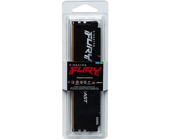 Модуль памяти для компьютера DDR5 32GB 5600 MHz Beast Black Kingston Fury (ex.HyperX) (KF556C36BBE2-32), изображение 5 Модуль памяти для компьютера DDR5 32GB 5600 MHz Beast Black Kingston Fury (ex.HyperX) (KF556C36BBE2-32), изображение 5