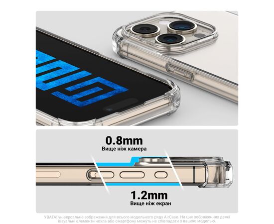 Чехол для мобильного телефона Armorstandart Air Force Samsung A16 4G (A165) Clear (ARM88530), изображение 3 Чехол для мобильного телефона Armorstandart Air Force Samsung A16 4G (A165) Clear (ARM88530), изображение 3
