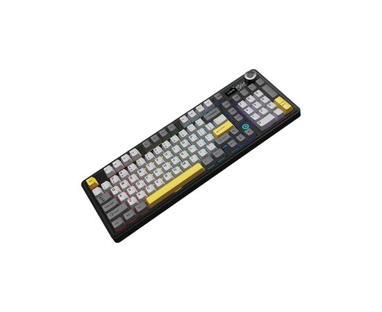 Клавіатура Ajazz AK980 Clear Sky Switch RGB Wireless/Bluetooth/USB Black (AK980-CS-BGY), зображення 2 Клавіатура Ajazz AK980 Clear Sky Switch RGB Wireless/Bluetooth/USB Black (AK980-CS-BGY), зображення 2