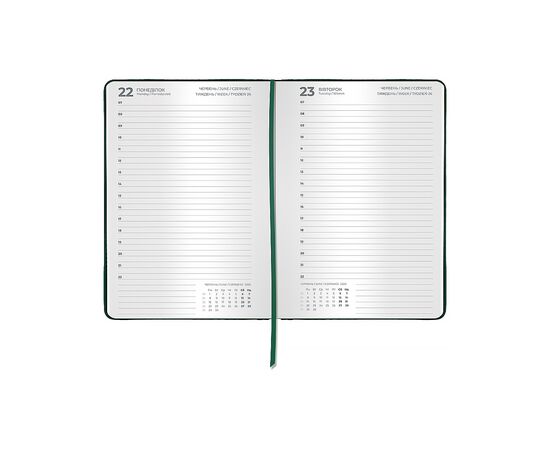 Еженедельник Axent датированный 2026 Classic Lux, 145х210, темно-зеленый (8844-26-5-A), изображение 3