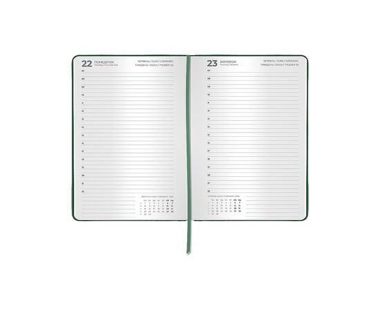 Еженедельник Axent датированный 2026 Classic Palermo, 145х210, зеленый (8843-26-5-A), изображение 3