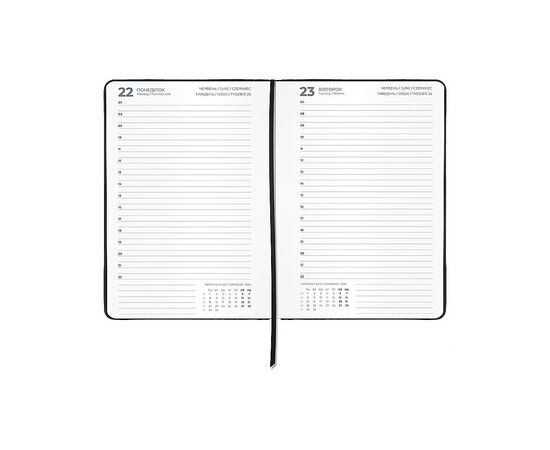 Еженедельник Axent датированный 2026 Classic Palermo, 145х210, черный (8843-26-1-A), изображение 3 Еженедельник Axent датированный 2026 Classic Palermo, 145х210, черный (8843-26-1-A), изображение 3