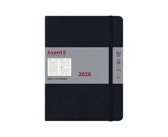 Тижневик Axent датований 2026 Grand Lines, 195х255, чорний (8831-26-01-A), зображення 2 Тижневик Axent датований 2026 Grand Lines, 195х255, чорний (8831-26-01-A), зображення 2