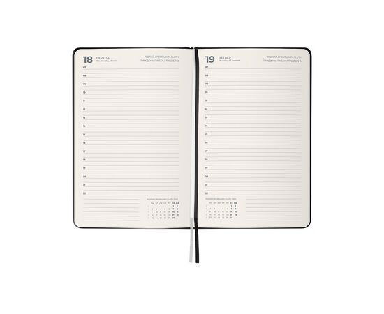 Еженедельник Axent датированный 2026 Grand Strong, 195х255, черный (8830-26-01-A), изображение 3