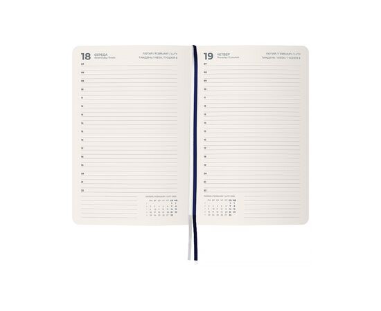 Еженедельник Axent датированный 2026 Partner City Soft, 145х210, синий (8821-26-02-A), изображение 3