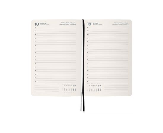 Еженедельник Axent датированный 2026 Partner City Soft, 145х210, черный (8821-26-01-A), изображение 3